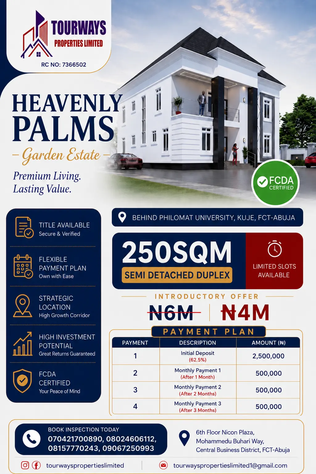 250sqm Semi-detached Duplex Plot preview
